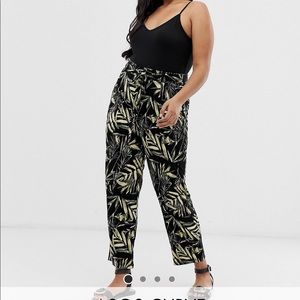 NWT! ASOS Curve Tie Waist Peg Pants Size 18